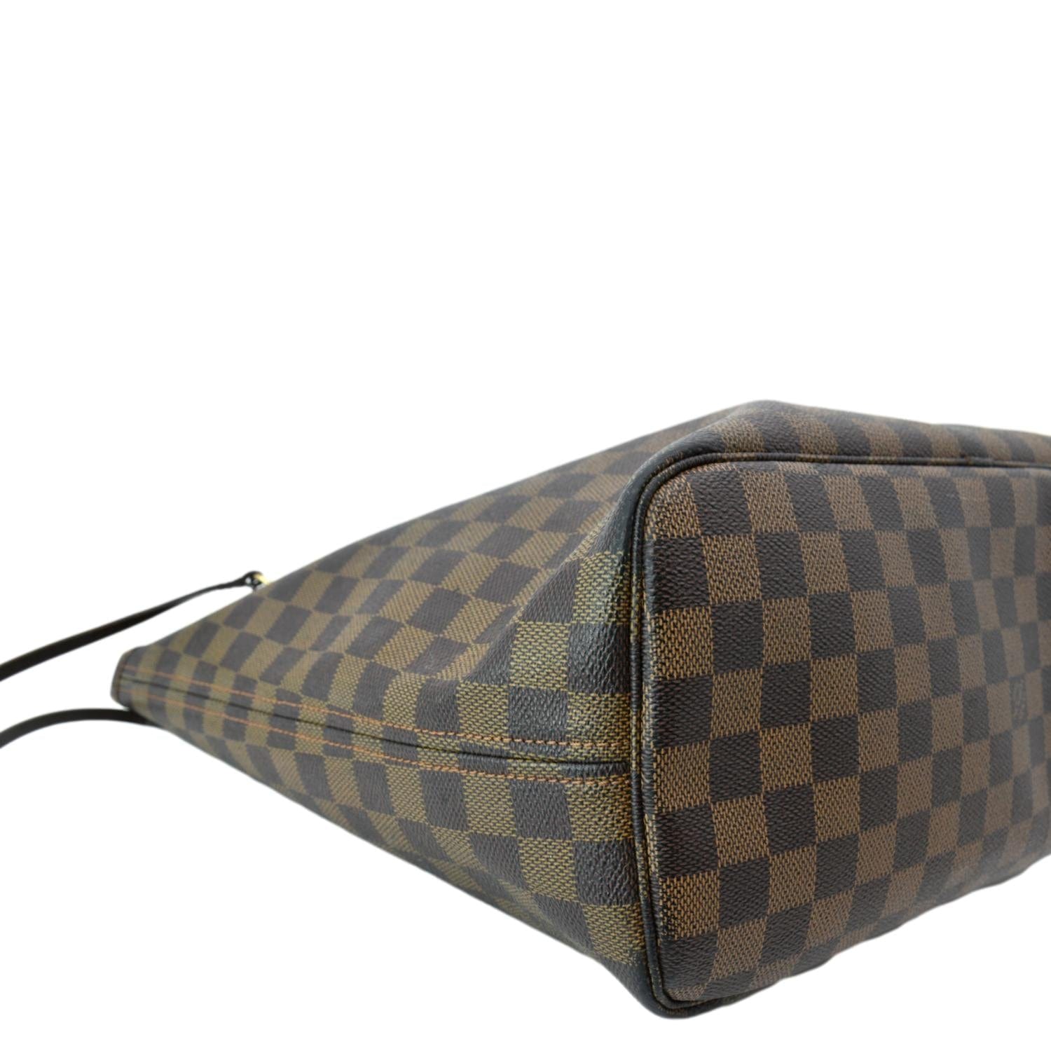 Neverfull cloth tote Louis Vuitton Brown in Cloth - 38051768