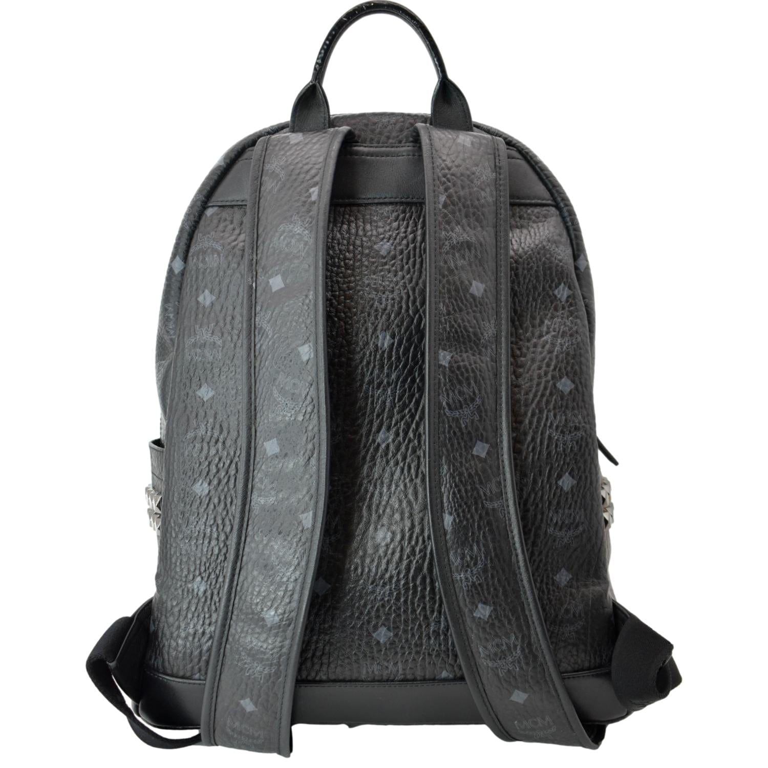 Mcm Stark Bandana Visetos Medium Backpack - Black