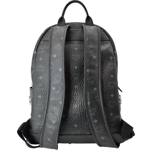 MCM Stark Classic Visetos Canvas Backpack Black