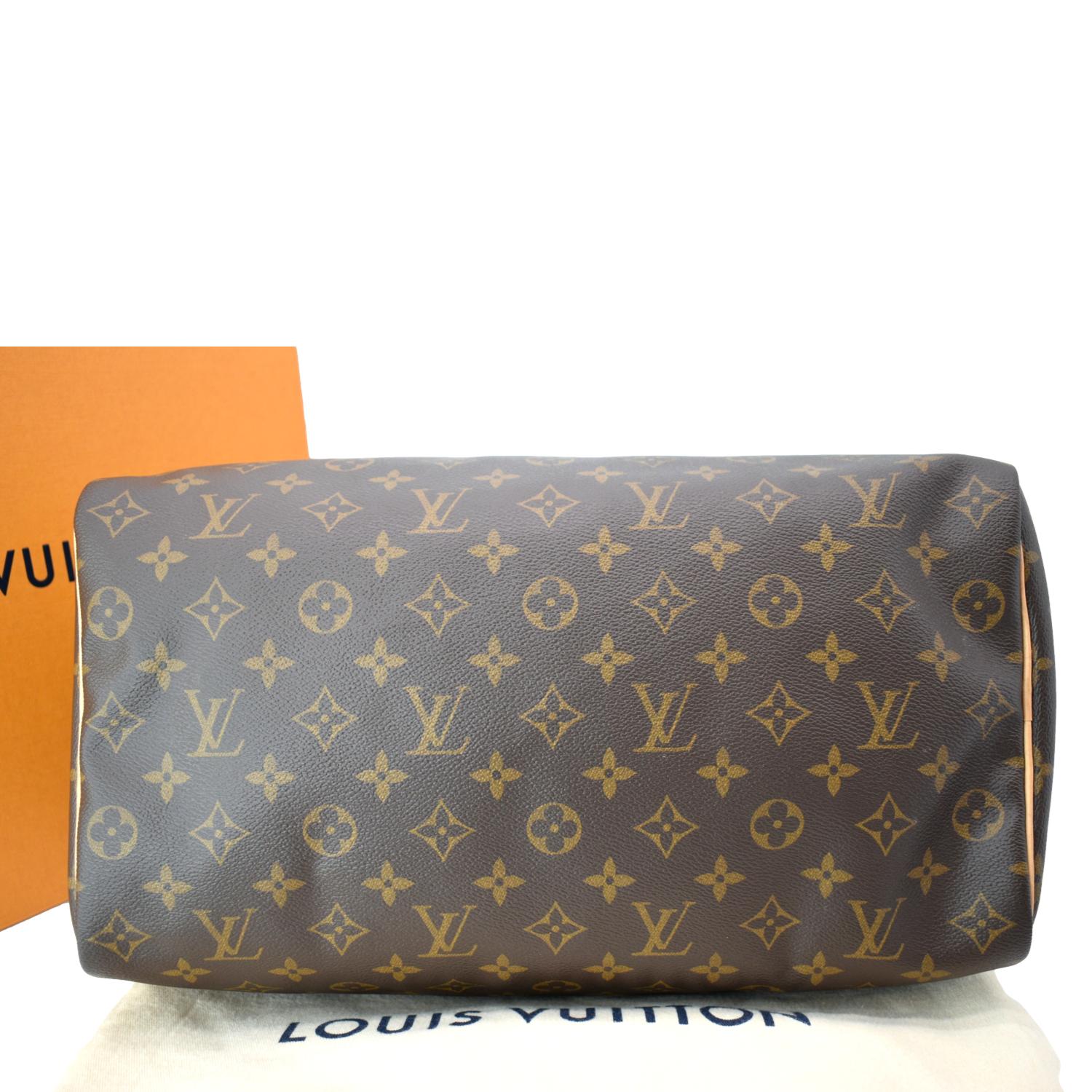Louis Vuitton Brown Canvas Monogram Speedy 35 Handbag Louis Vuitton