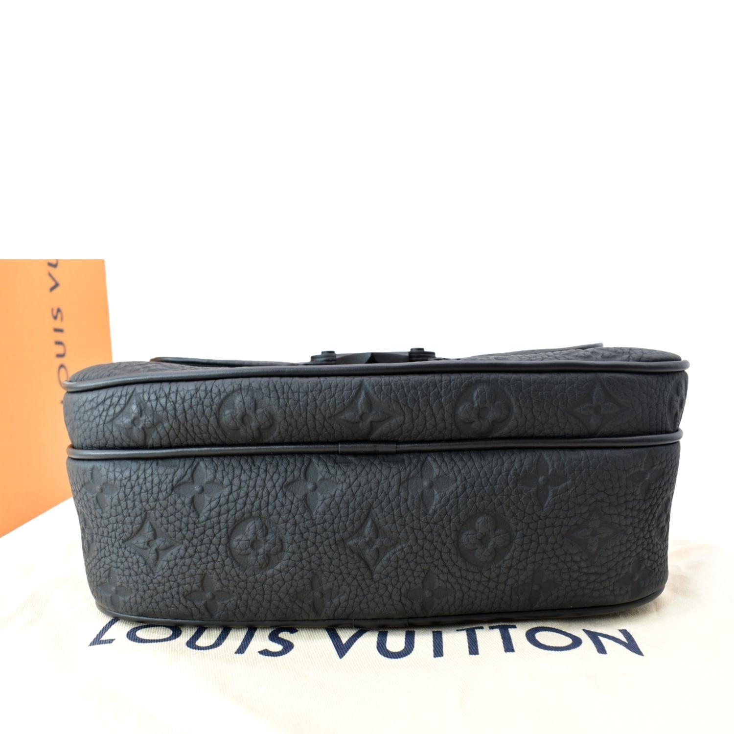 Odéon leather crossbody bag Louis Vuitton Black in Leather - 34988852