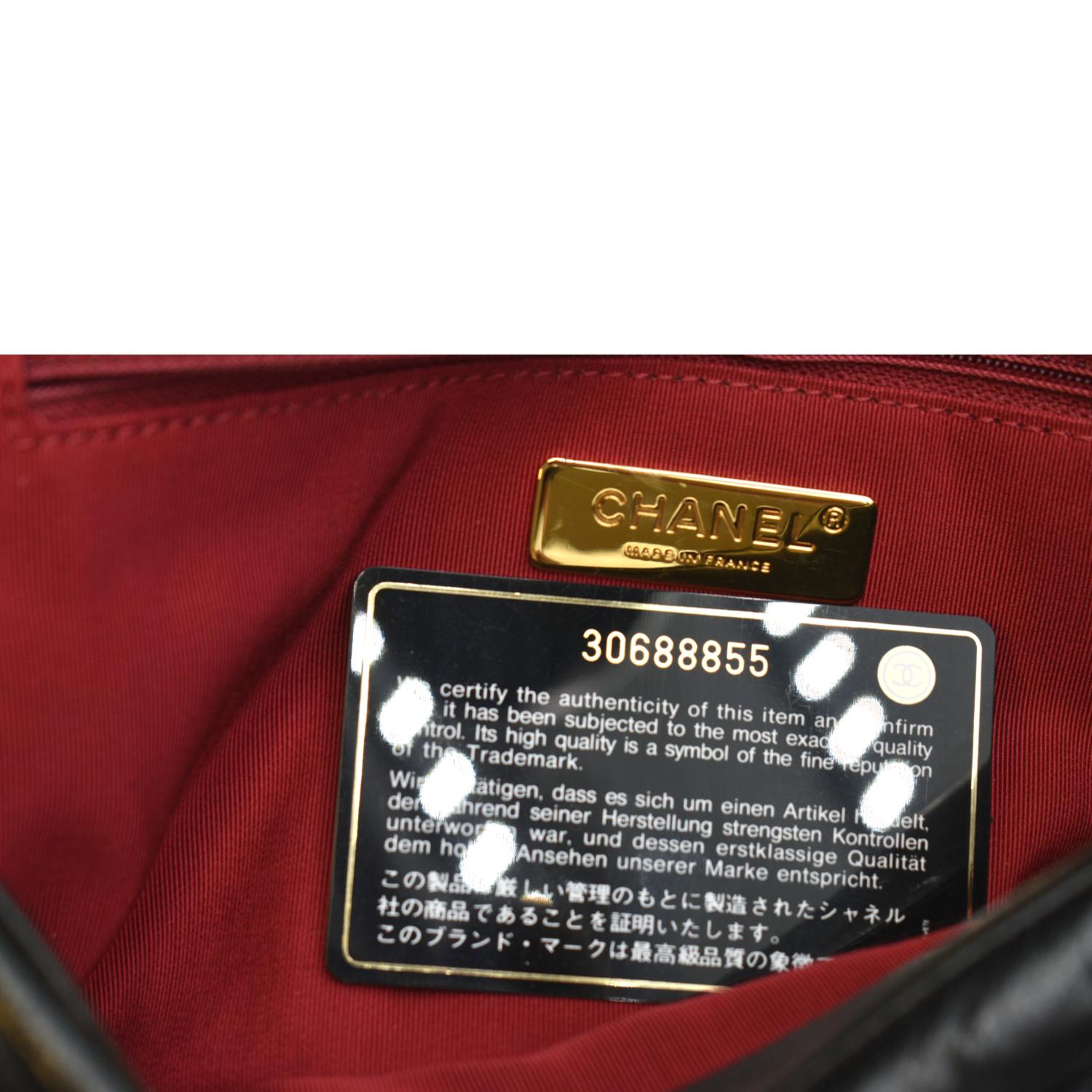 Chanel S19 Bag Black Large - AWL1819 – LuxuryPromise