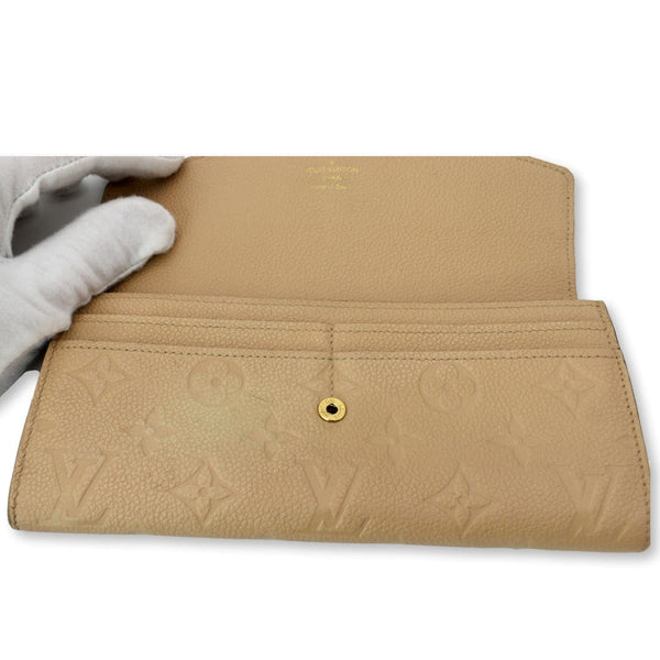 Louis Vuitton White Curieuse Wallet Monogram Empreinte Leather www