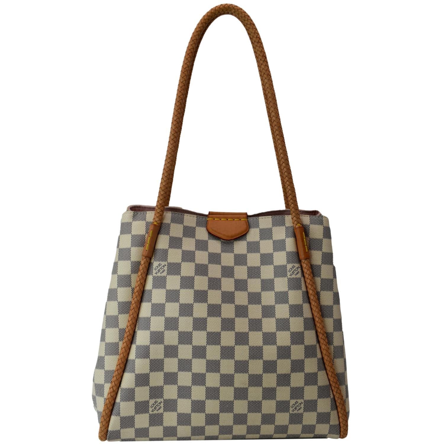 LOUIS VUITTON Damier Azur Soffi Shoulder Tote Handbag – Bella Women's  Consignment Boutique