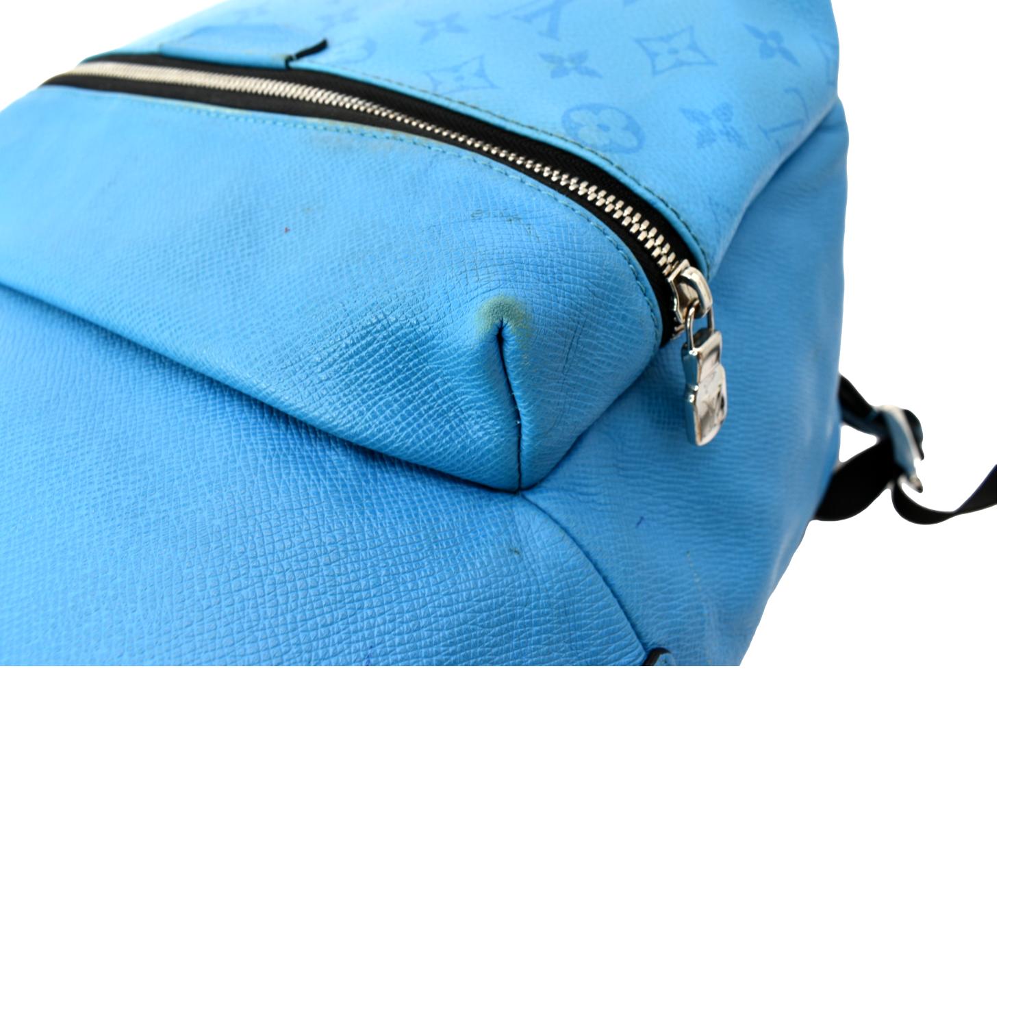 Leather backpack Louis Vuitton Blue in Leather - 34840306