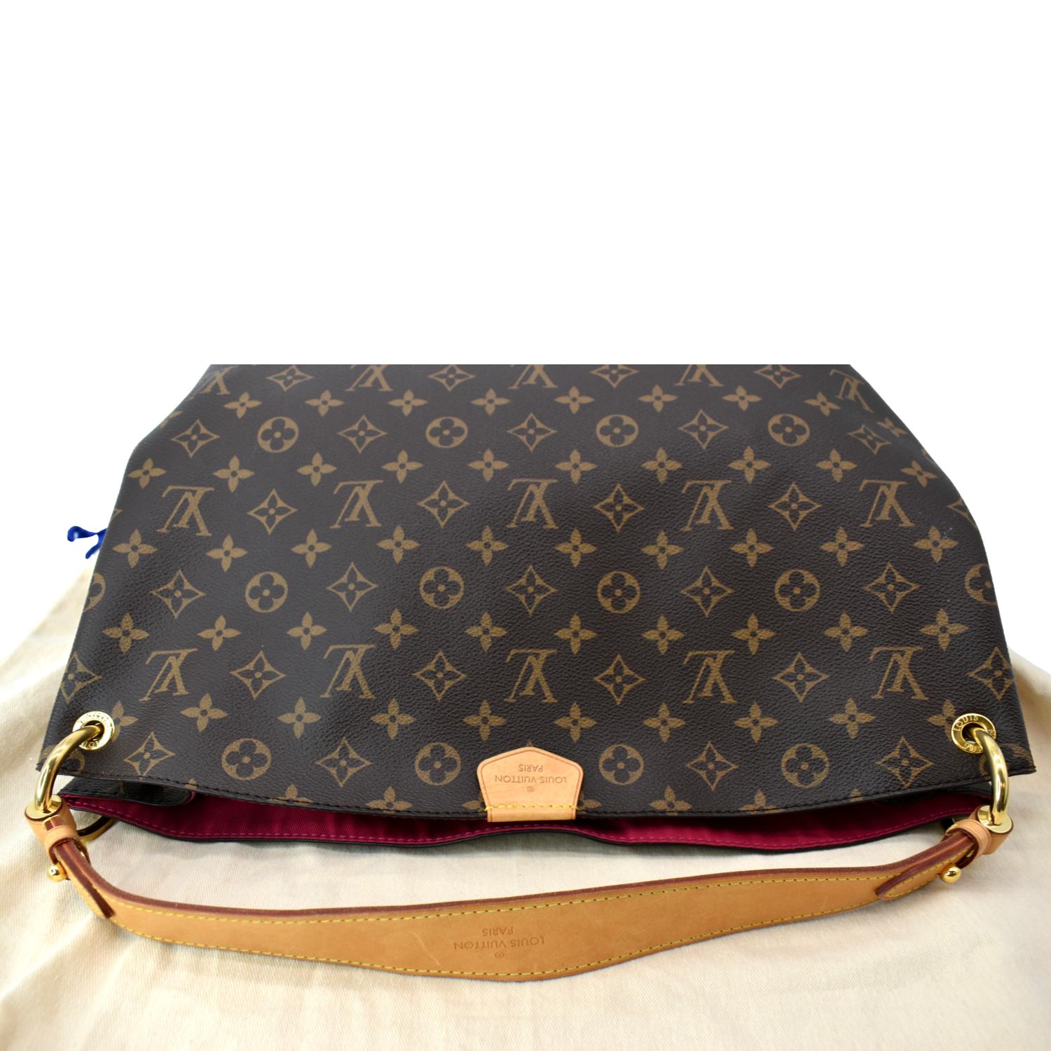 Graceful cloth handbag Louis Vuitton Brown in Cloth - 35708477
