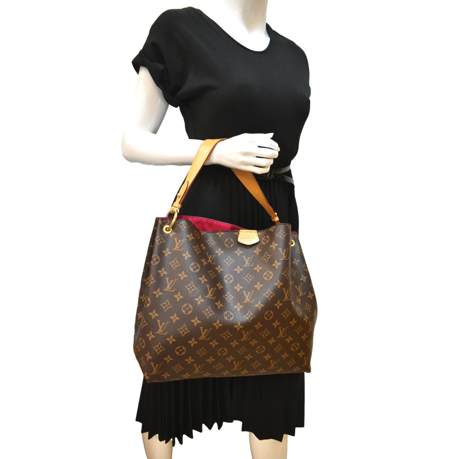 Louis Vuitton - Authenticated Graceful Handbag - Leather Brown for Women, Good Condition