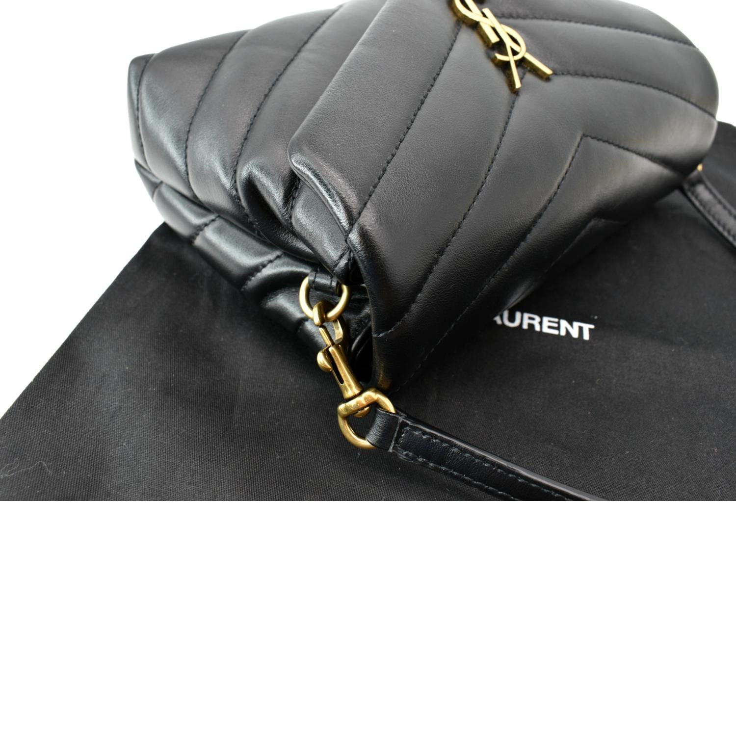 Preloved Saint Laurent LouLou Black Toy Crossbody Bag BRS467078.0120
