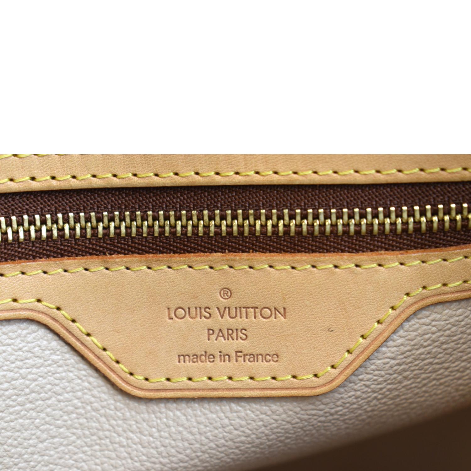 Bucket cloth handbag Louis Vuitton Brown in Cloth - 31704114
