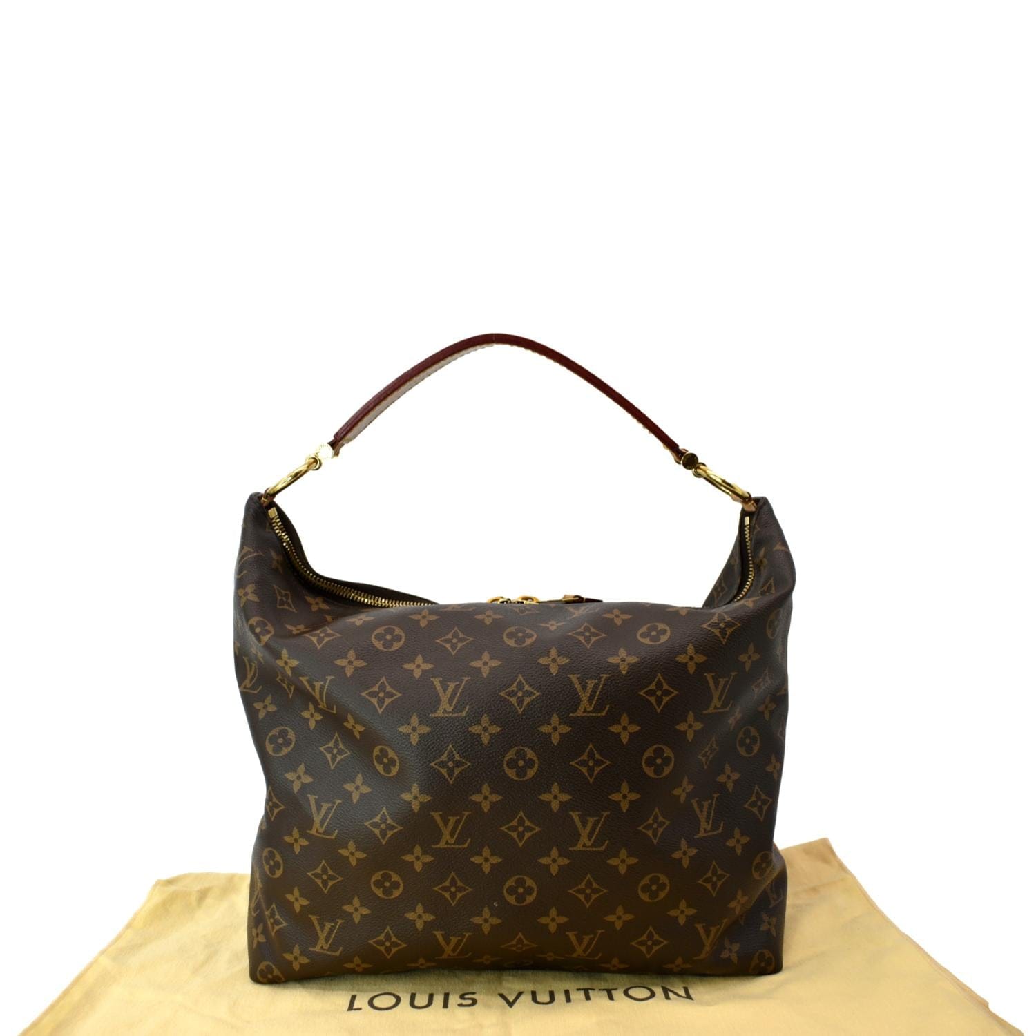 Louis Vuitton Sully MM Monogram Brown Beige Light brown Dark brown Leather  Cloth ref.101640 - Joli Closet