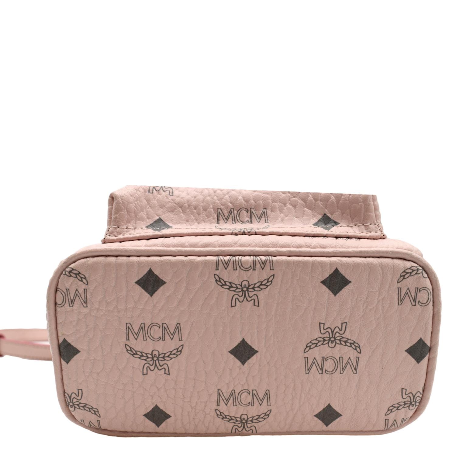 MCM, Bags, Mcm Dual Stark Studded Visetos Pink Backpack
