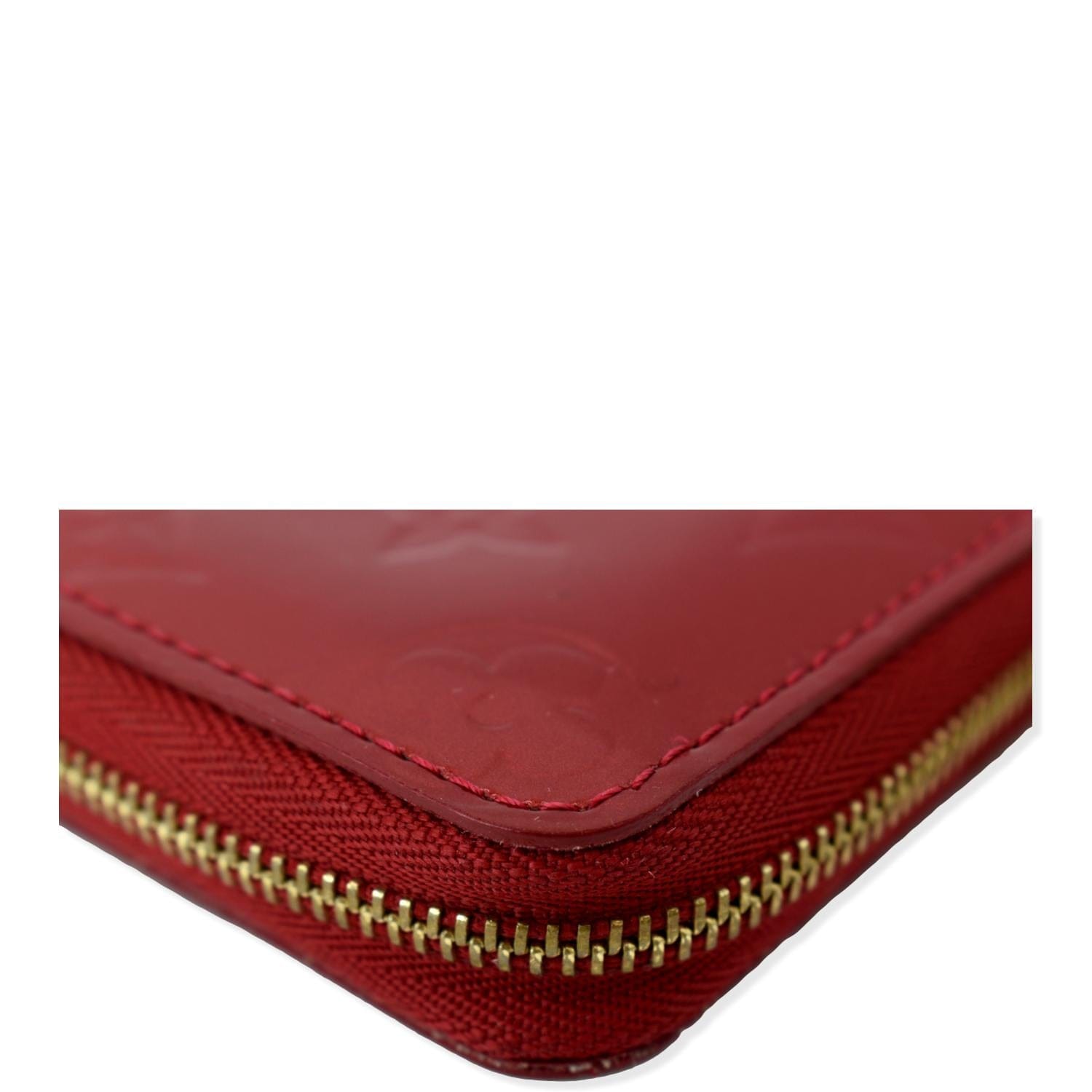 Louis Vuitton, Bags, Louis Vuitton Vernis Cherry Red Zipper Coin Purse
