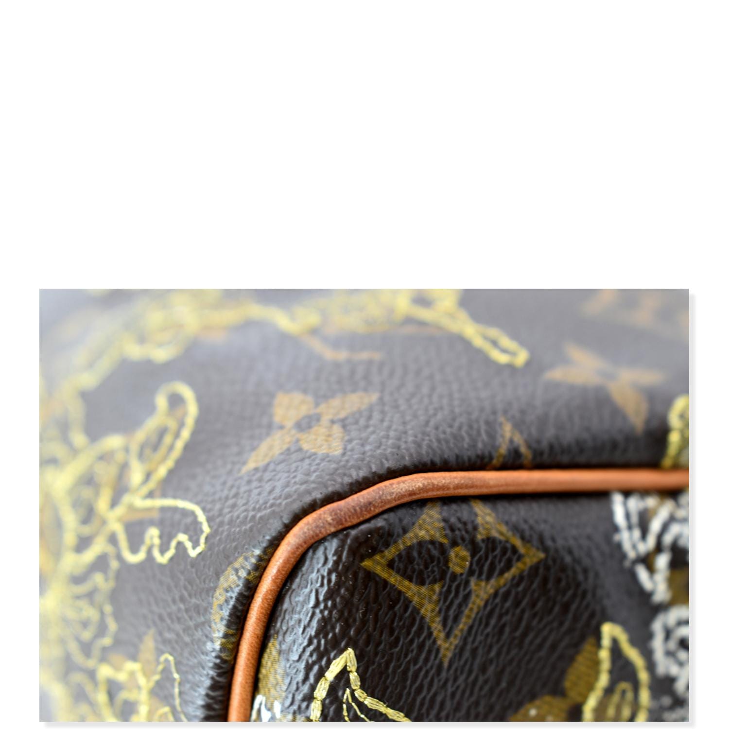 Authentic Louis Vuitton Monogram Dentelle Speedy 30 Hand Bag M95397 LV Box  J9114