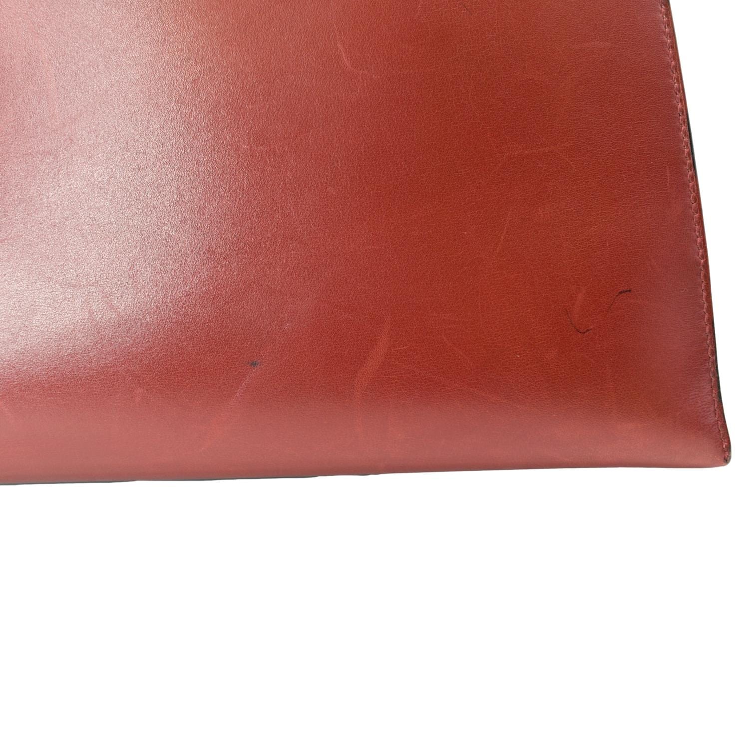 Hermès Vintage Hermes Kelly 32 in red box leather ref.179745