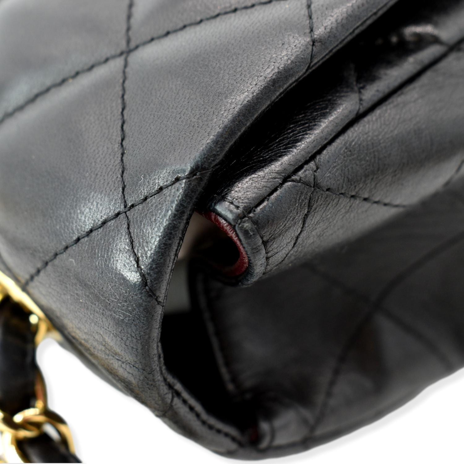 Vintage Chanel Jumbo Single Flap Bag Caramel Lambskin Black Hardware –  Madison Avenue Couture