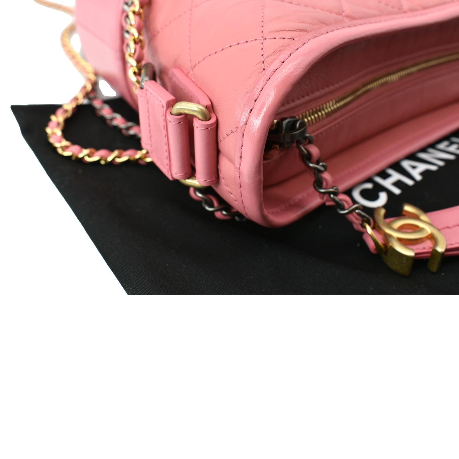 🔥RARE🔥 NEW! Chanel Gabrielle Python Small Nude Pink Hobo Shoulder Bag!