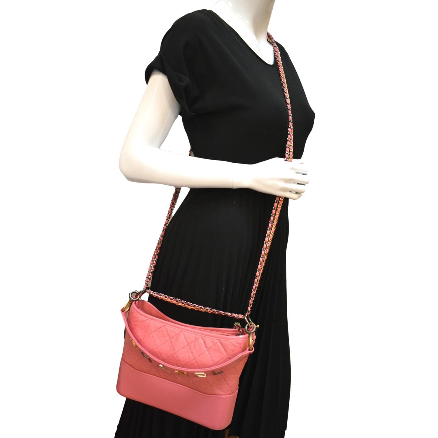 Chanel Black Pink CC Sequin Mini Gabrielle Hobo, myGemma