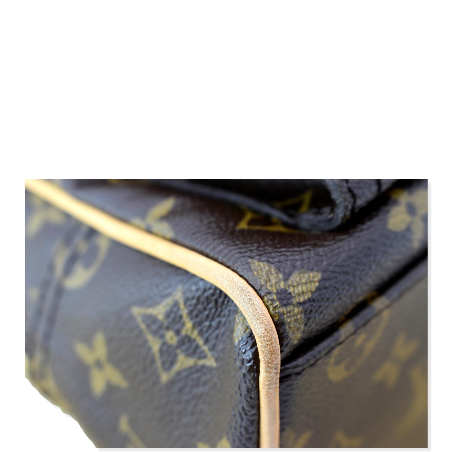 Manhattan cloth handbag Louis Vuitton Brown in Cloth - 25262389