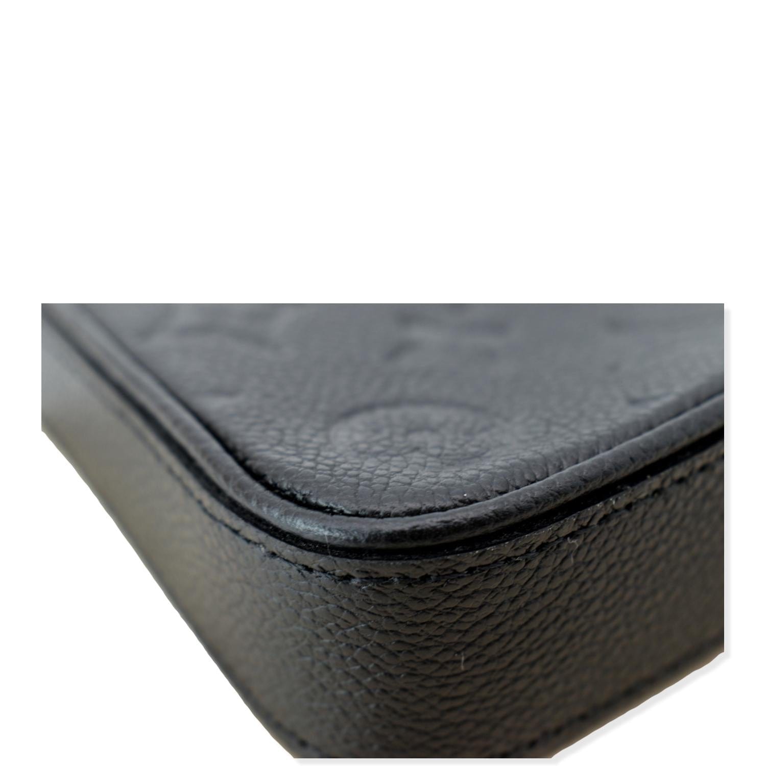 Louis Vuitton Black Monogram Leather Empreinte Easy Pouch on Strap Crossbody