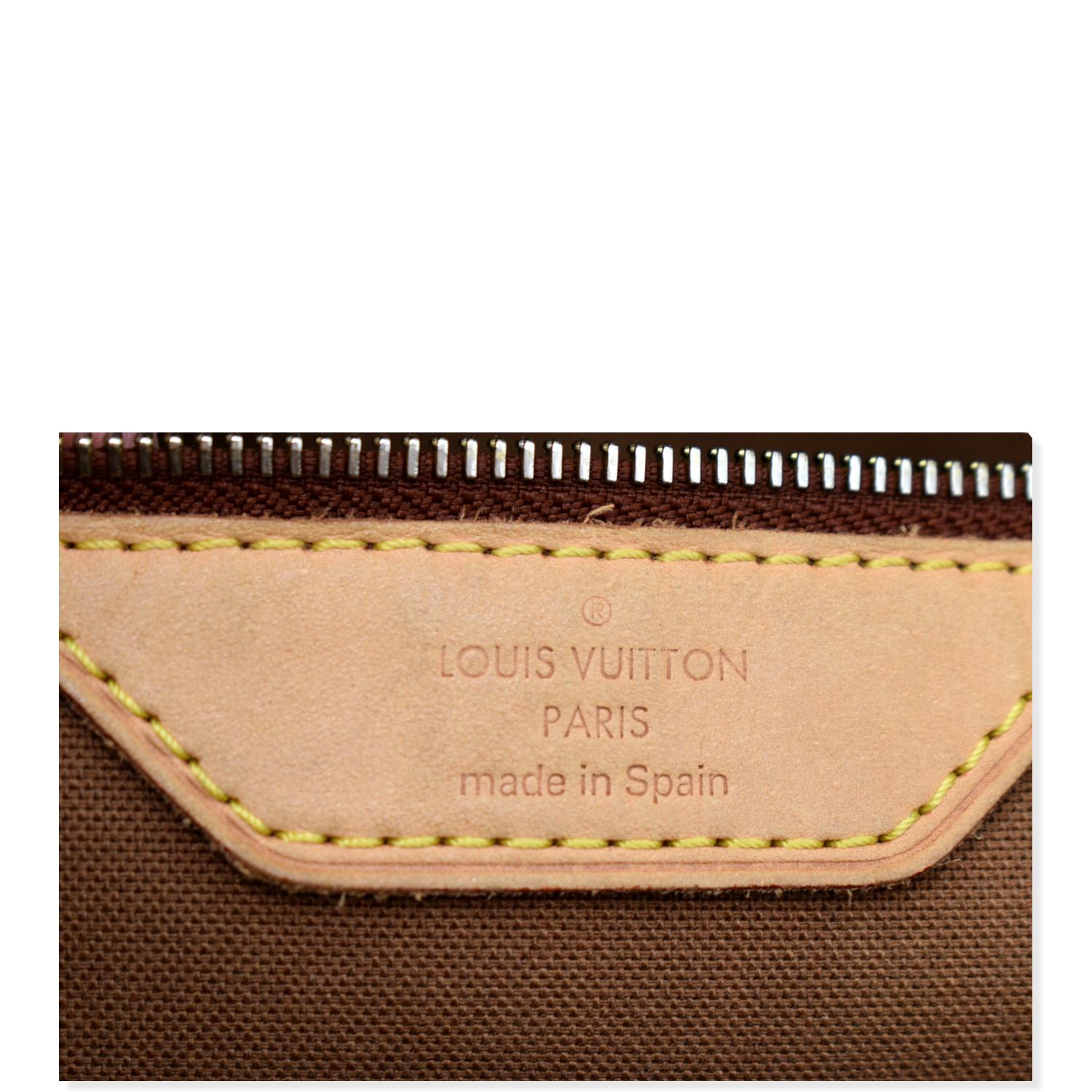 Batignolles cloth handbag Louis Vuitton Brown in Cloth - 37668915
