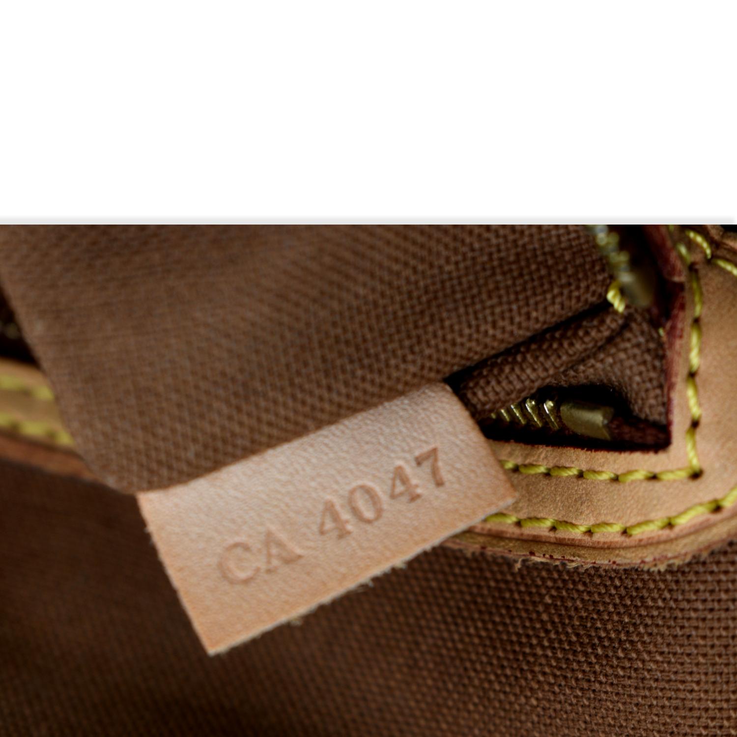 Batignolles cloth handbag Louis Vuitton Brown in Cloth - 36211561