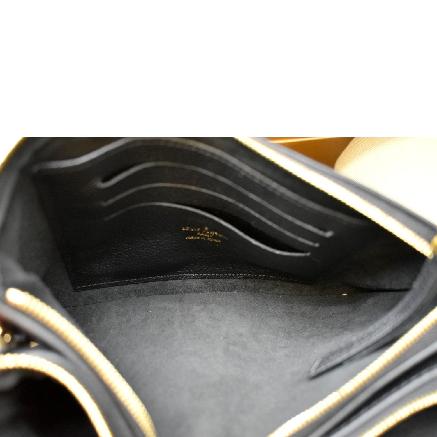 Louis Vuitton Double Zip Pochette Bicolor Monogram Empreinte Giant Black  2357071