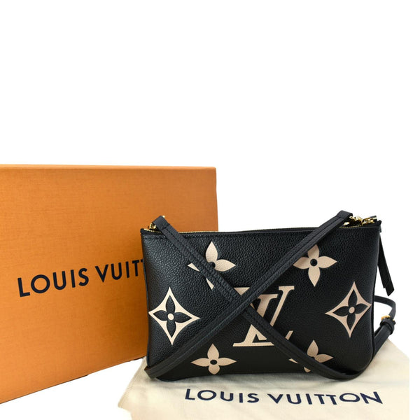 Used Louis Vuitton Damier Ebene Double Zip Pochette