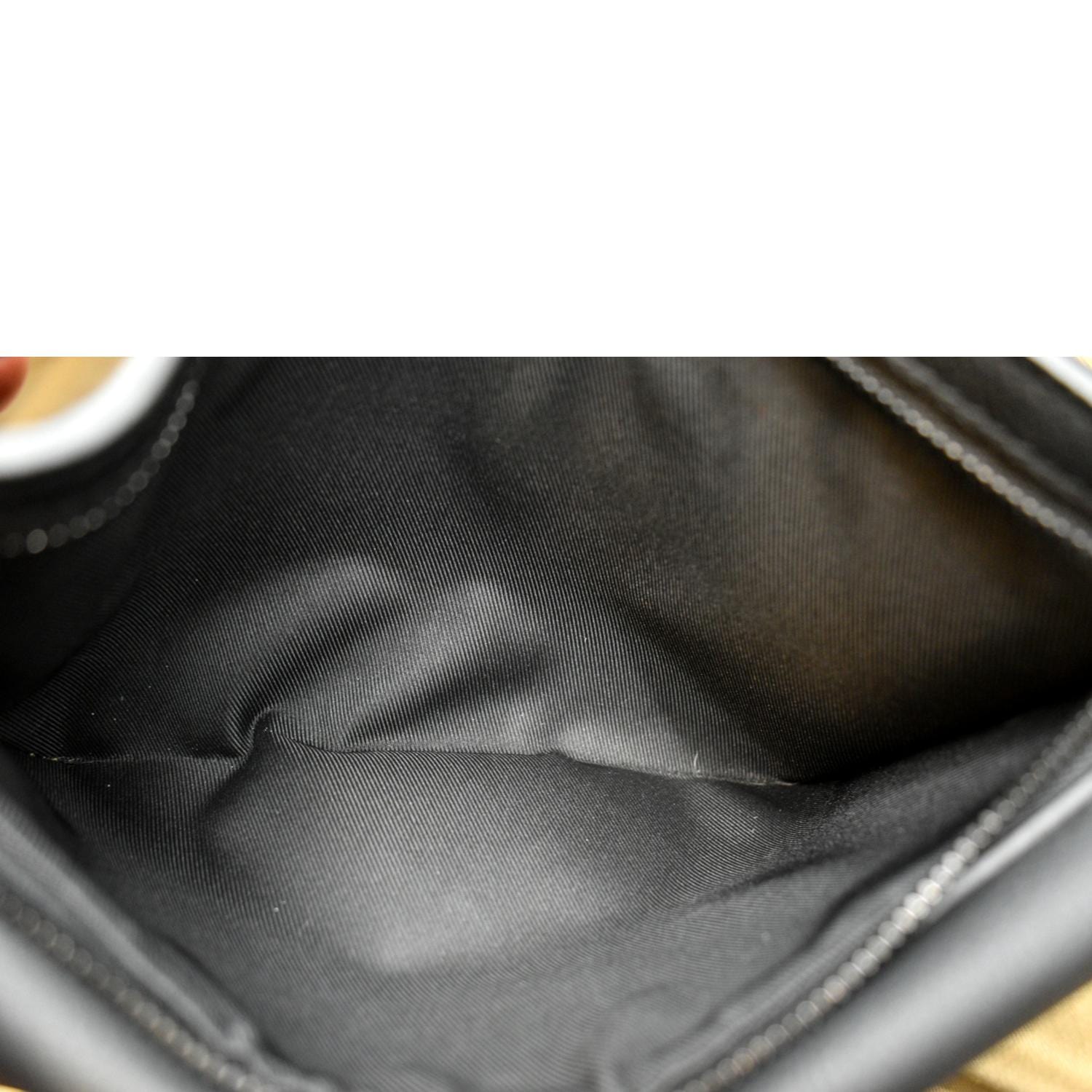 Louis Vuitton Black Grained Calfskin Aerogram Takeoff Sling Bag