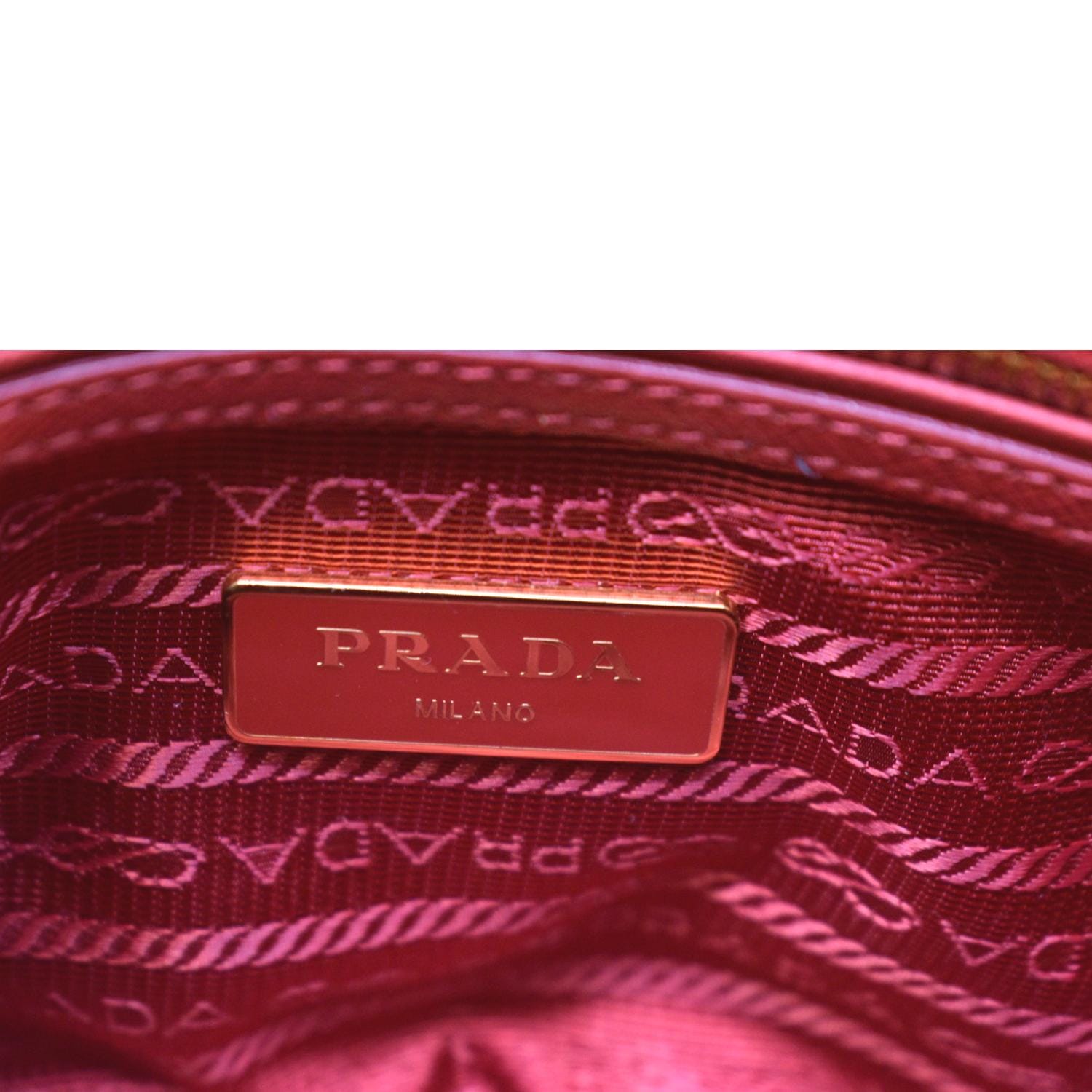 Prada Red Nylon Top Handle Bag