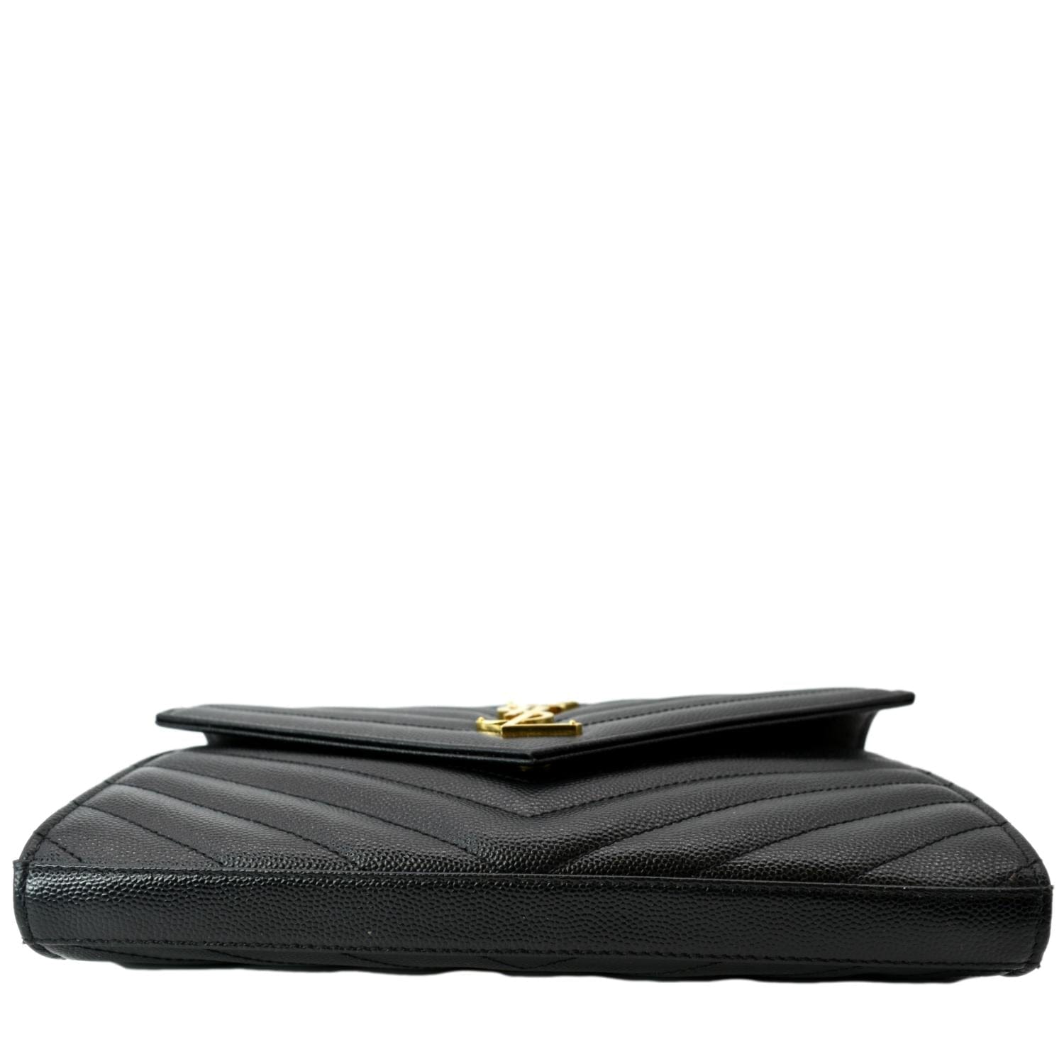 Yves Saint Laurent, Bags, Ysl Yves Saint Laurent Charcoal Caviar Long  Wallet Converted To Crossbody