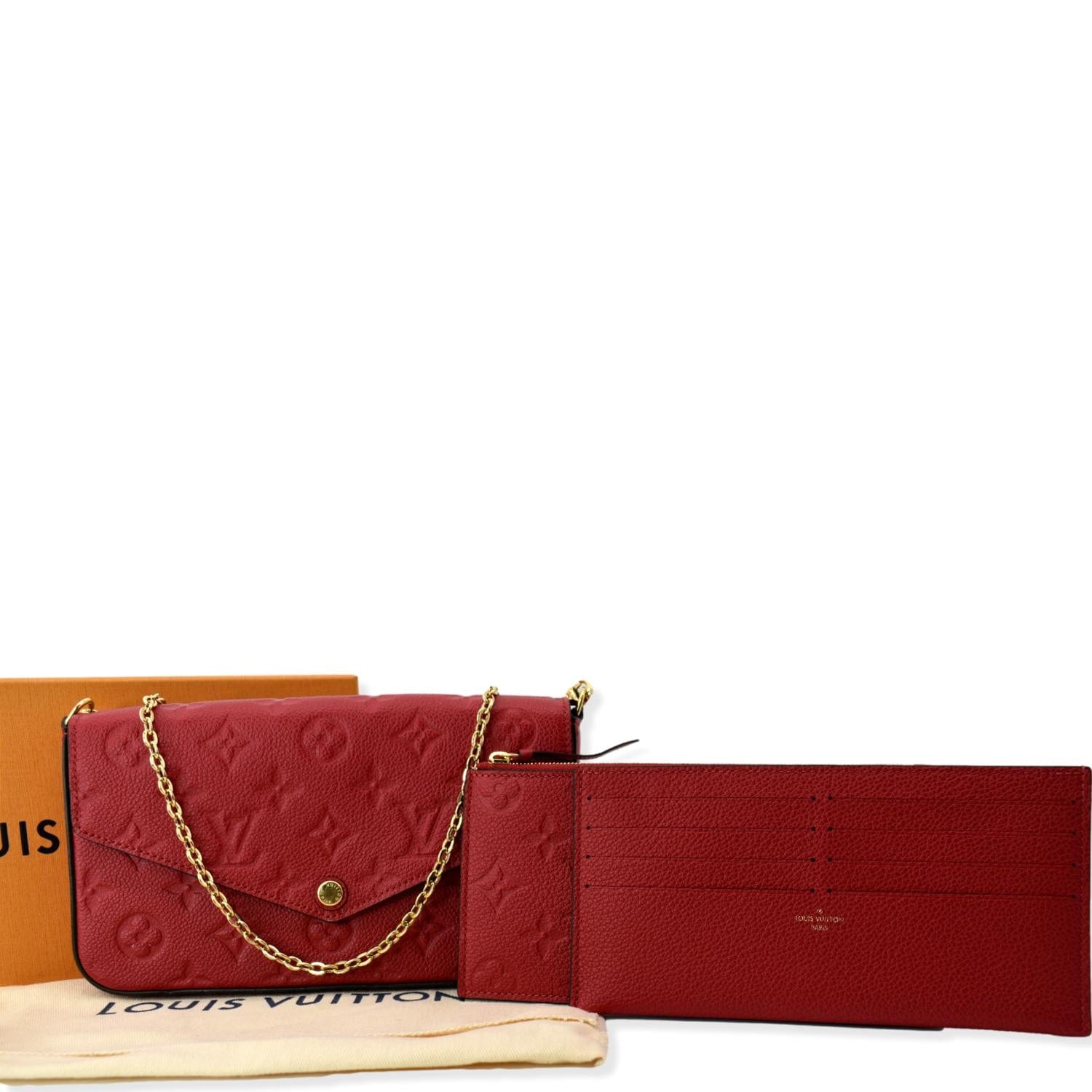 Buy Louis Vuitton Credit Card Cerise Red Insert From Felicie Pochette Wallet  A952