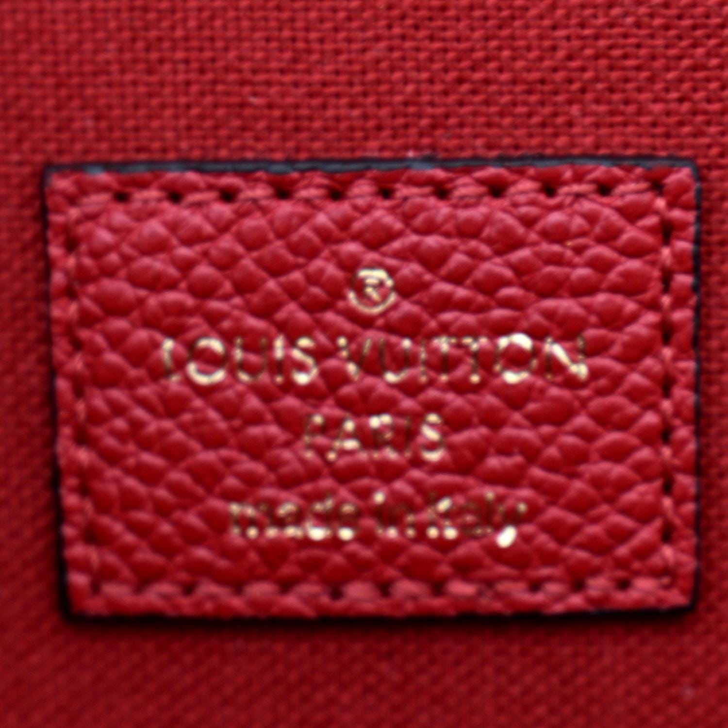 Louis Vuitton Saint Germain Pochette Empreinte Chain Wallet Red Crossb -  MyDesignerly