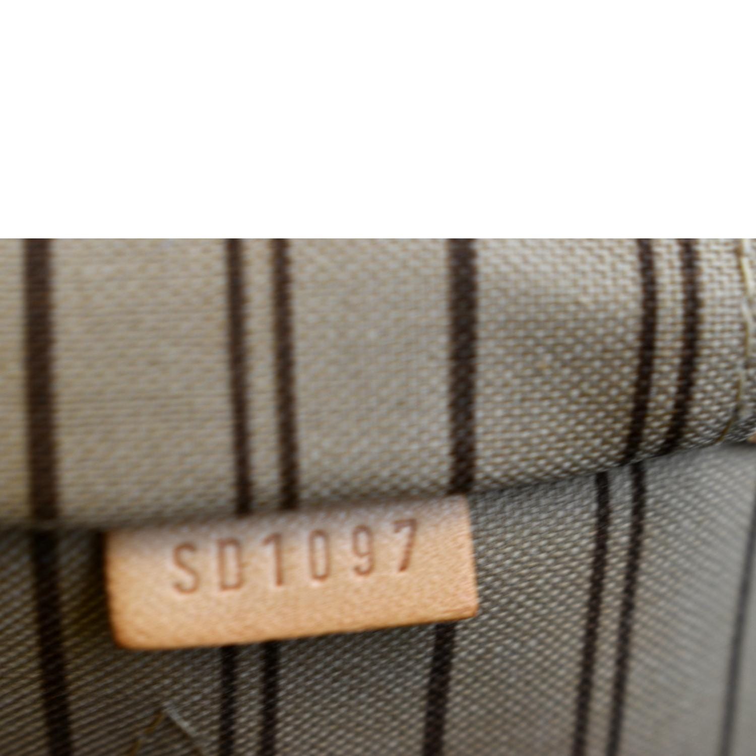 Neverfull cloth handbag Louis Vuitton Brown in Cloth - 37487355