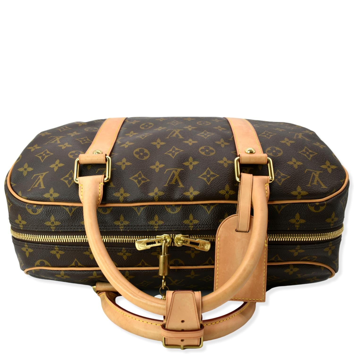 Louis Vuitton Flandrin Triple Compartment Satchel Monogram Brown Black –  Gaby's Bags