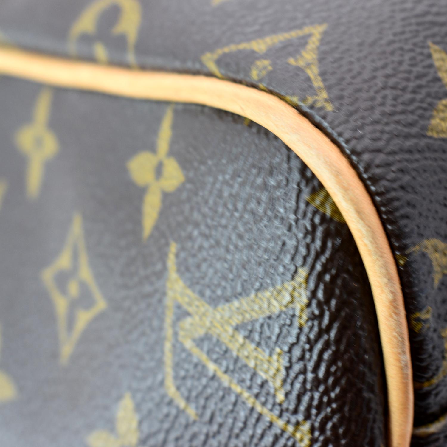 Carry all cloth handbag Louis Vuitton Brown in Cloth - 28225888