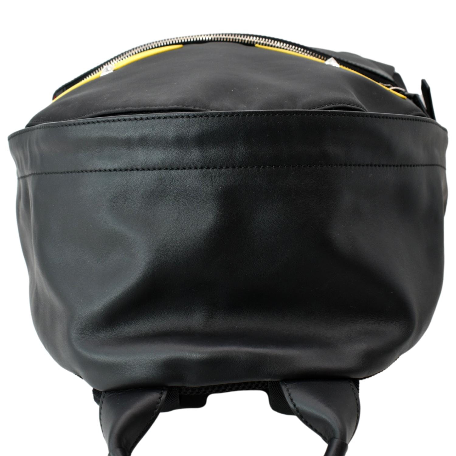 Fendi Black/Blue Nylon and Leather Monster Eyes Backpack Bag 7VZ012 -  Yoogi's Closet
