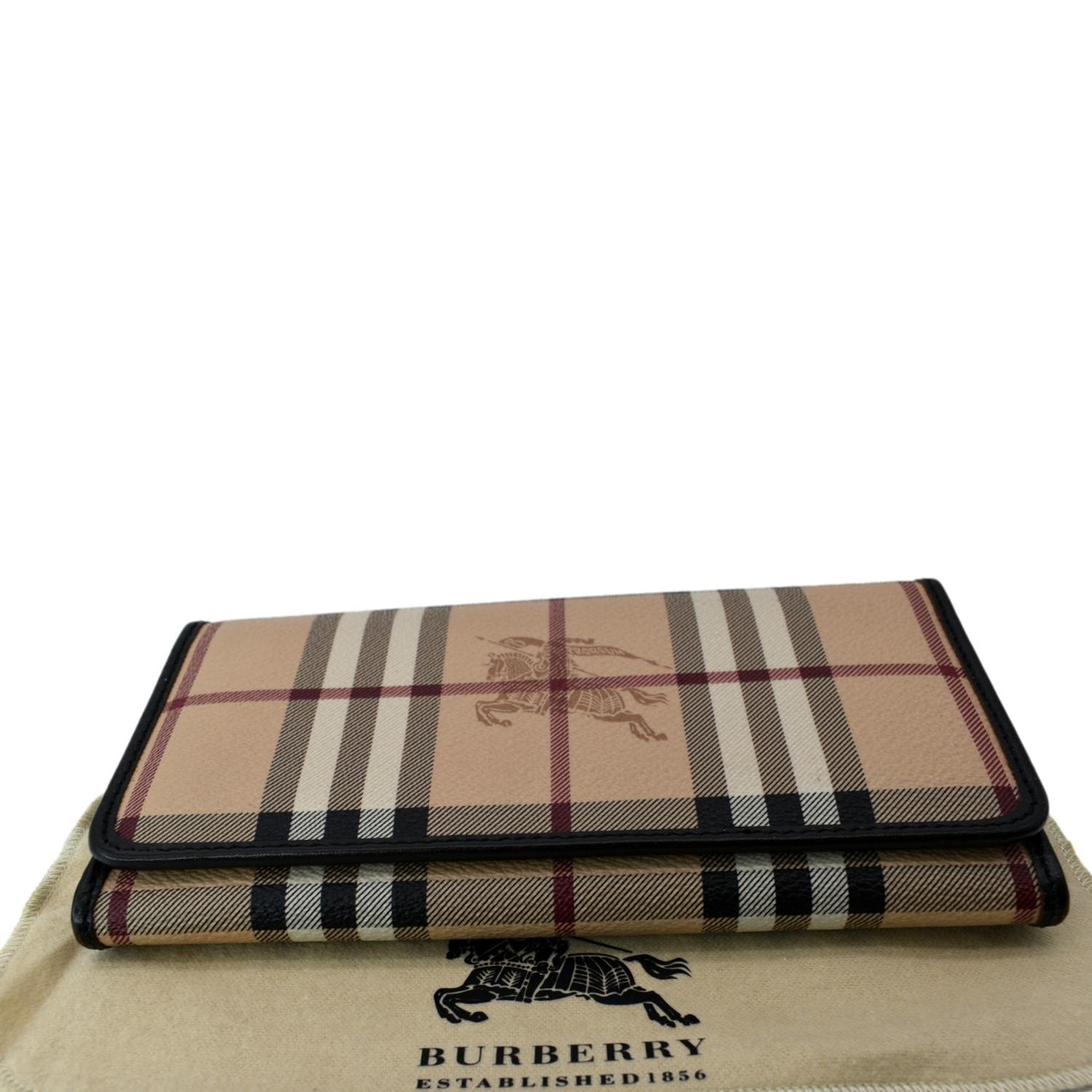 Leather wallet Burberry Brown in Leather - 26126418