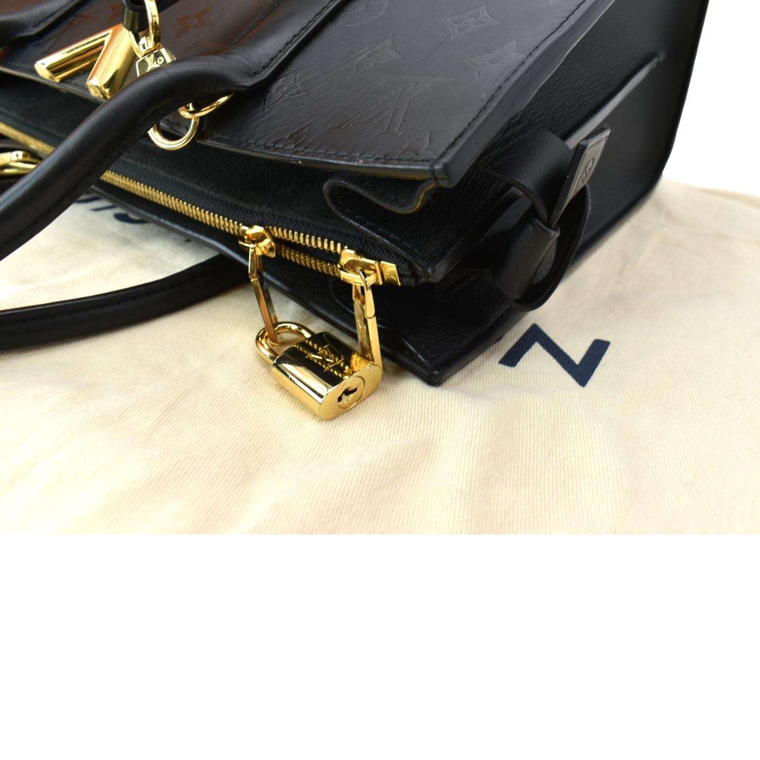 Louis Vuitton Monogram Cuir Plume Very Zipped Tote