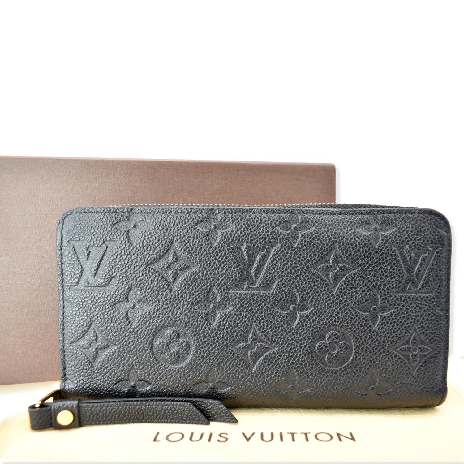Louis Vuitton Monogram Empreinte Zippy Wallet 2021-22FW, Black
