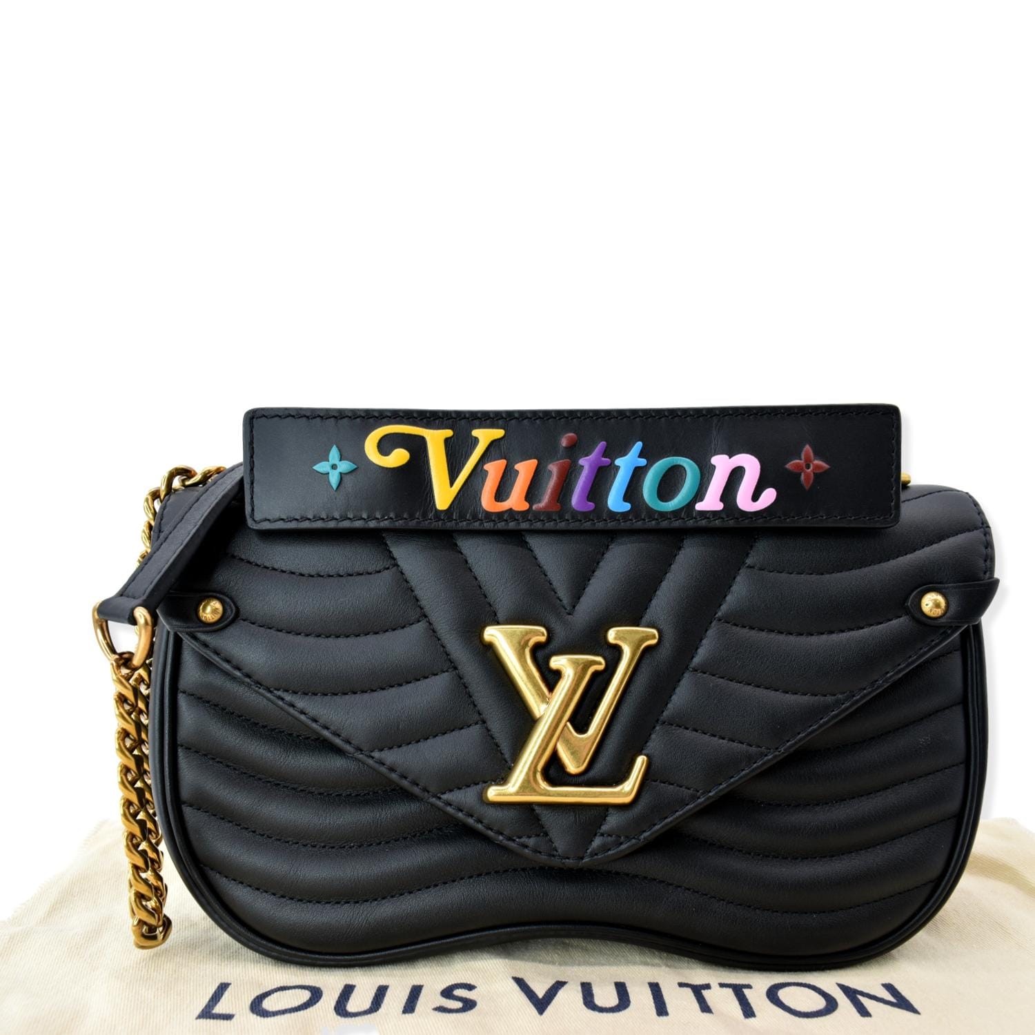 Louis Vuitton Calfskin New Wave GM Chain Bag (SHF-REaIr8) – LuxeDH