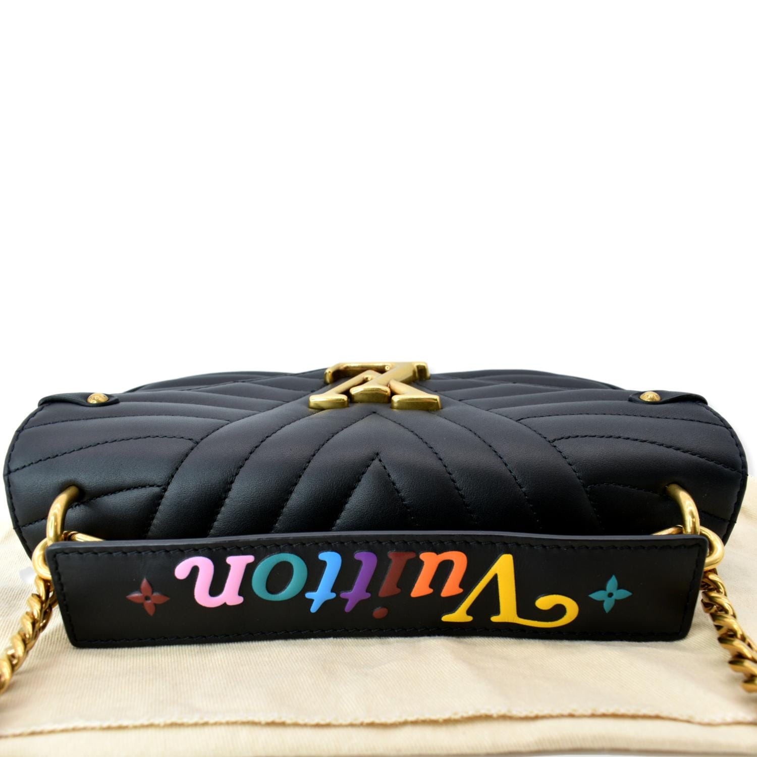 Louis Vuitton Black Leather New Wave Chain Bag Louis Vuitton