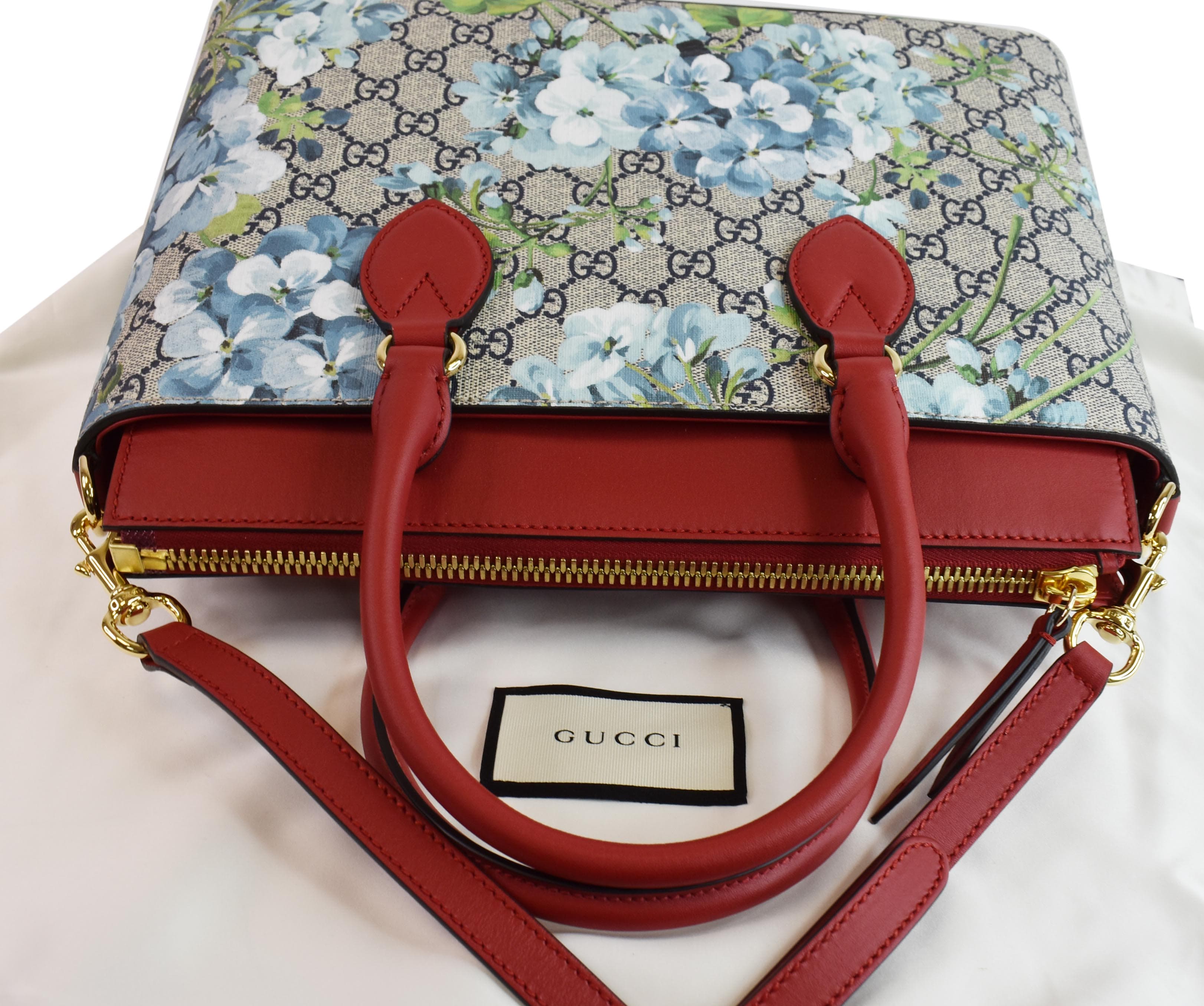 NWT GUCCI 546323 Small Reversible Floral Blooms GG Supreme Canvas