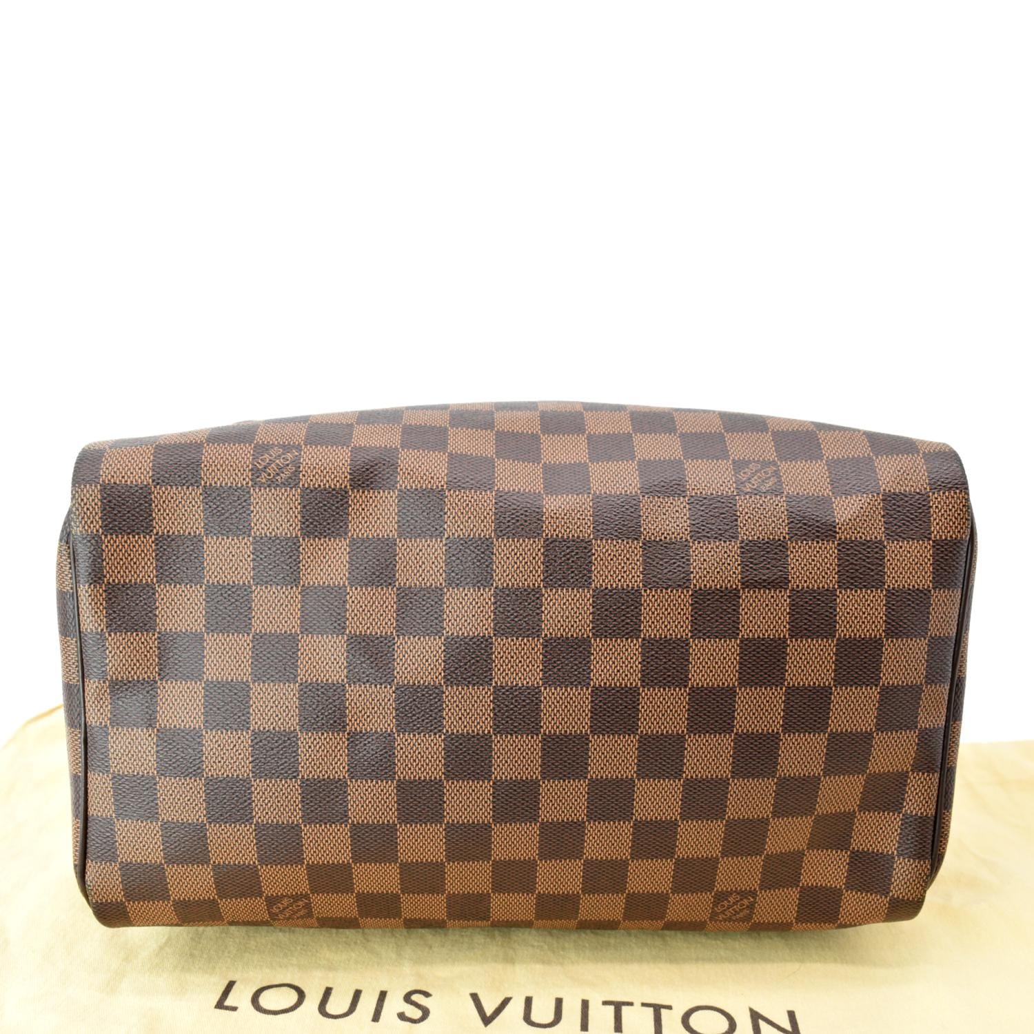 Louis Vuitton Damier Ebene Canvas Speedy 30 Bag Louis Vuitton