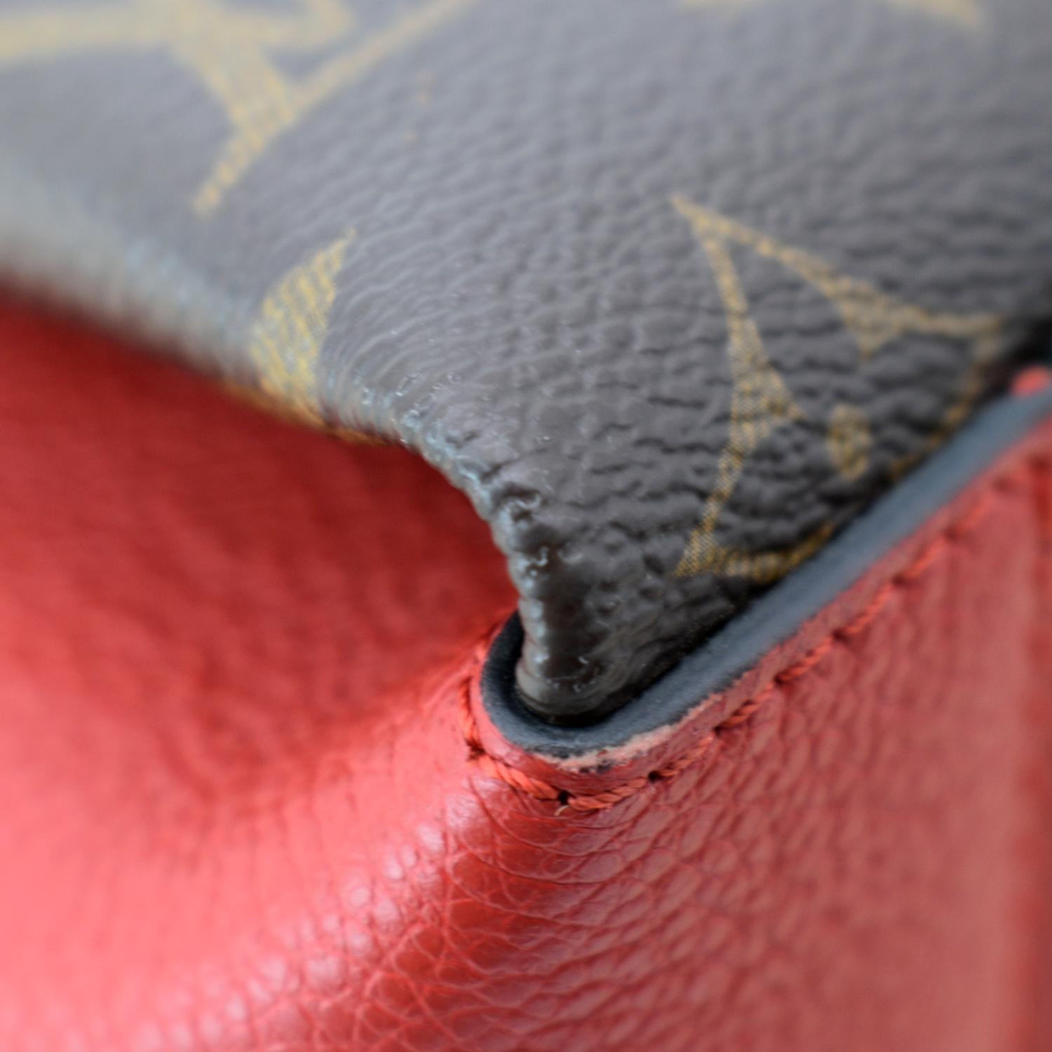Louis Vuitton Surene MM Bag Monogram Canvas And Red Calfskin
