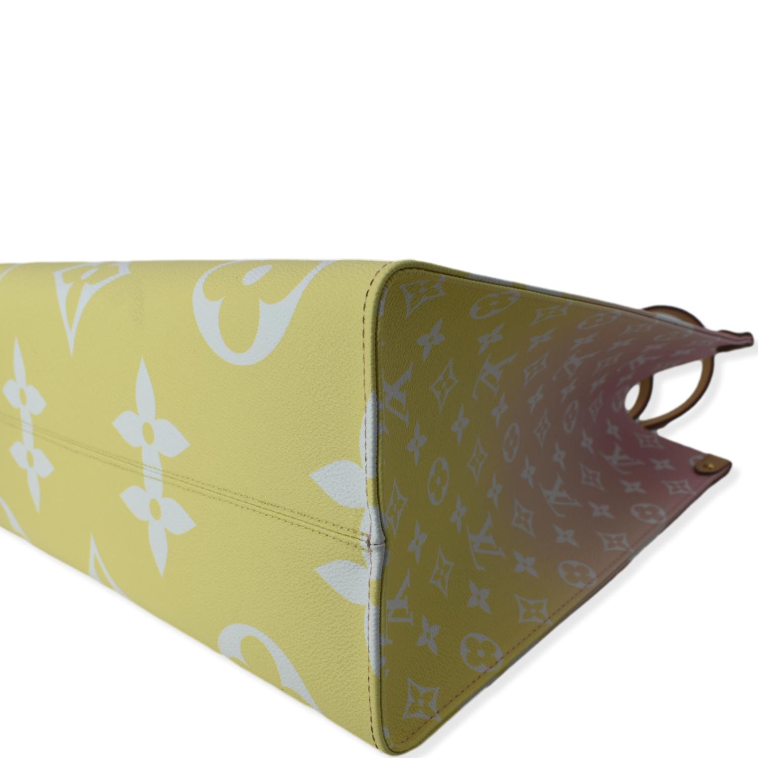 Louis Vuitton Light Pink And Yellow Giant Monogram Coated Canvas