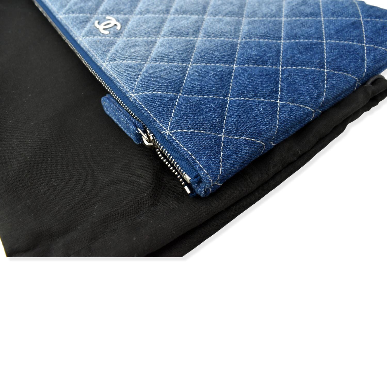 Denim Clutch Quilted Single