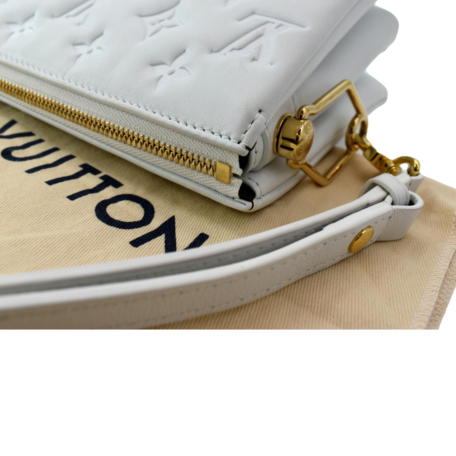 Louis Vuitton White Leather Monogram COUSSIN BB
