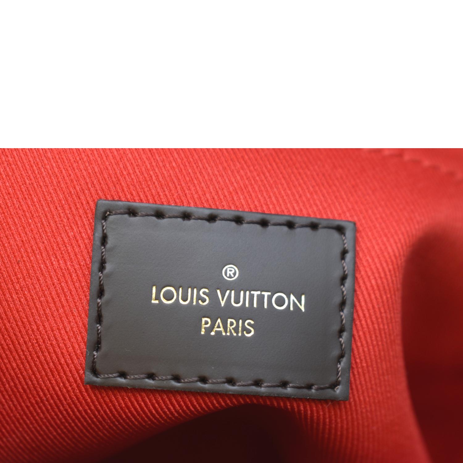 🔥NEW LOUIS VUITTON Croisette Damier Ebene Red Crossbody Bag FULL