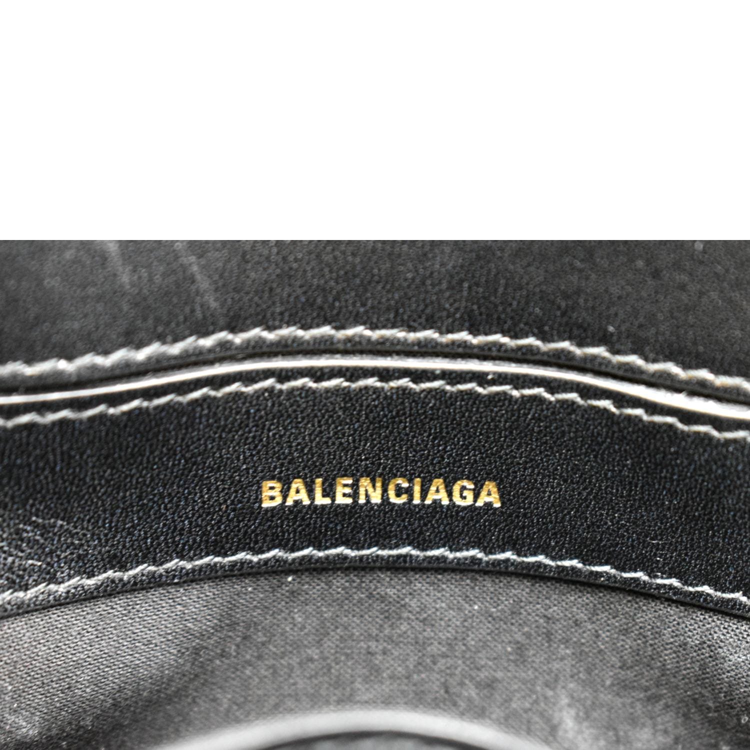 Balenciaga Ville Small Top Handle Bag Leather In Black - Praise To