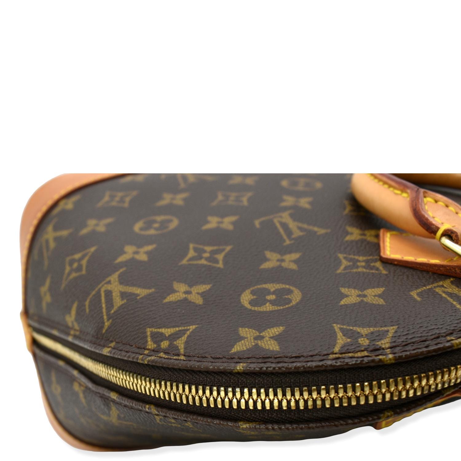 Alma cloth handbag Louis Vuitton Brown in Cloth - 24984157